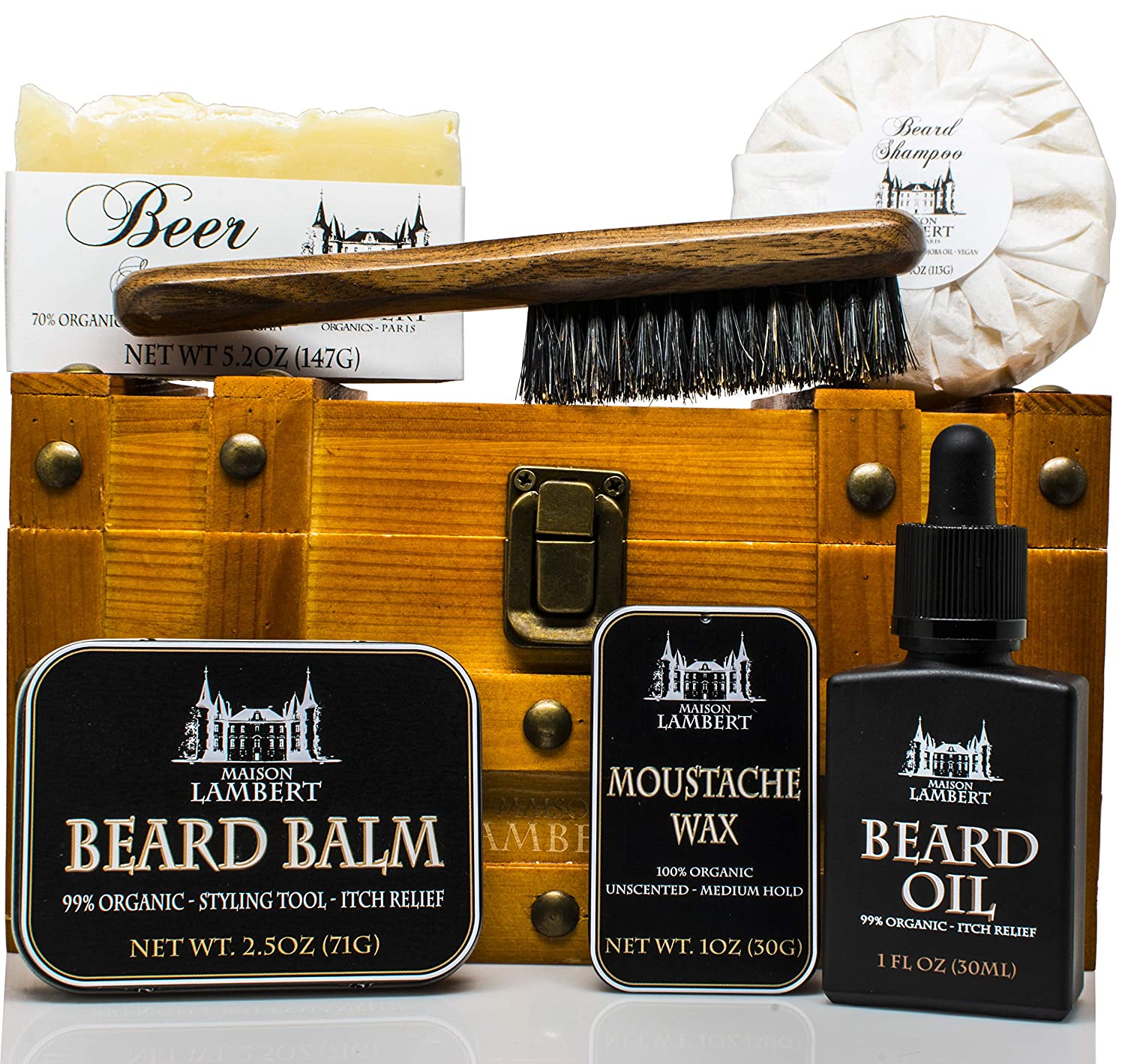 Ultimate Beard Kit in wood box