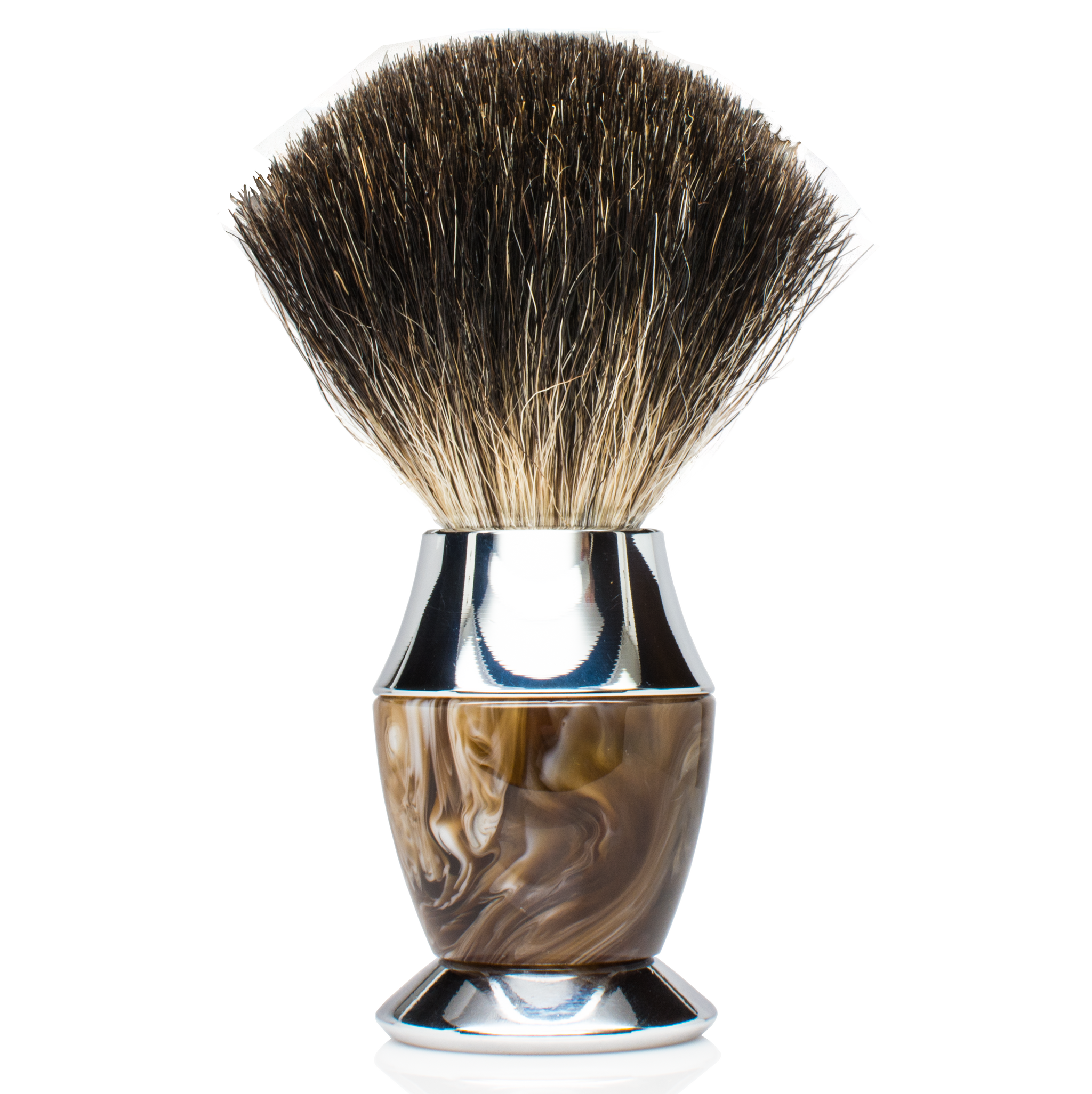 Shaving Kit for Men with Black Badger Shaving Brush, Double Edge Safety Razor, and Stainless Steel Stand