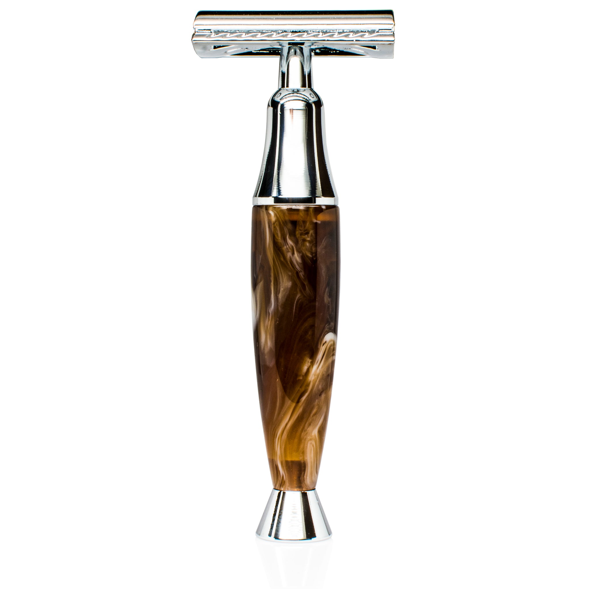 Shaving Kit for Men with Black Badger Shaving Brush, Double Edge Safety Razor, and Stainless Steel Stand