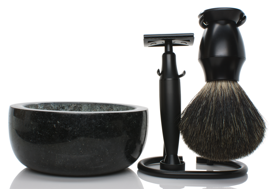 Black edition shaving set