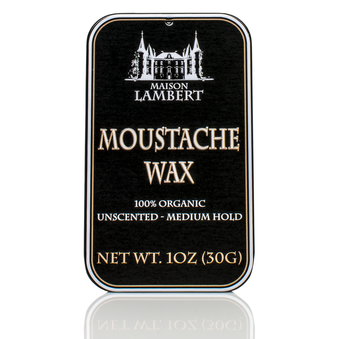 Maison Lambert Mustache Wax Made Of 100% Organic Ingredients - Best Moustache Wax For Long Lasting Hold While Treating Your Facial Hair!