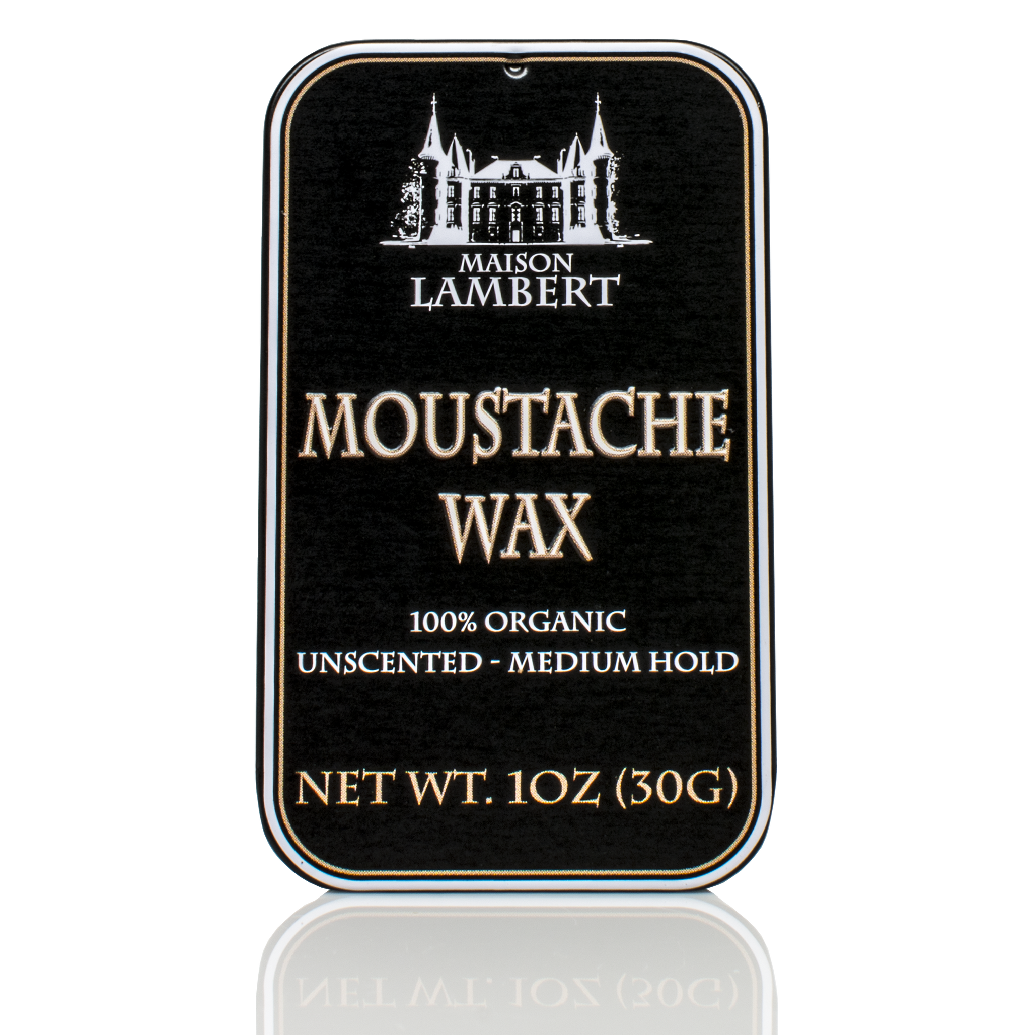 Maison Lambert Mustache Wax Made Of 100% Organic Ingredients - Best Moustache Wax For Long Lasting Hold While Treating Your Facial Hair!